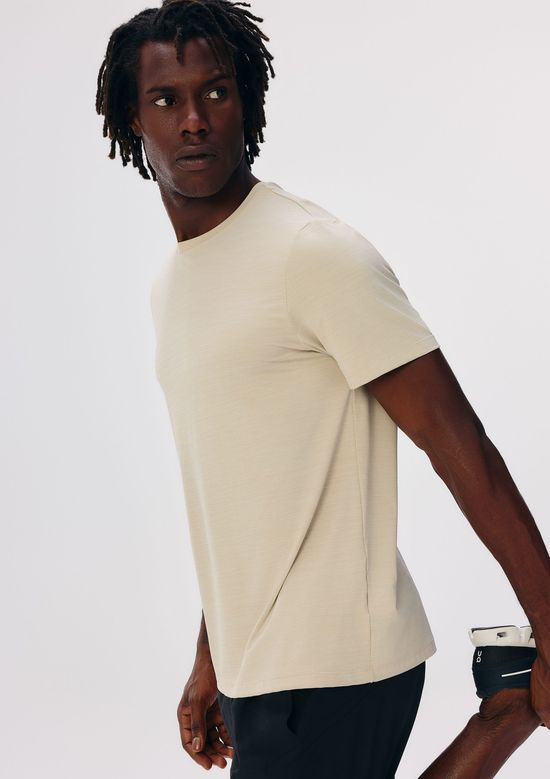Foto do produto: Camiseta Esportiva Básica Masculina Rajada Easy Care - Natural