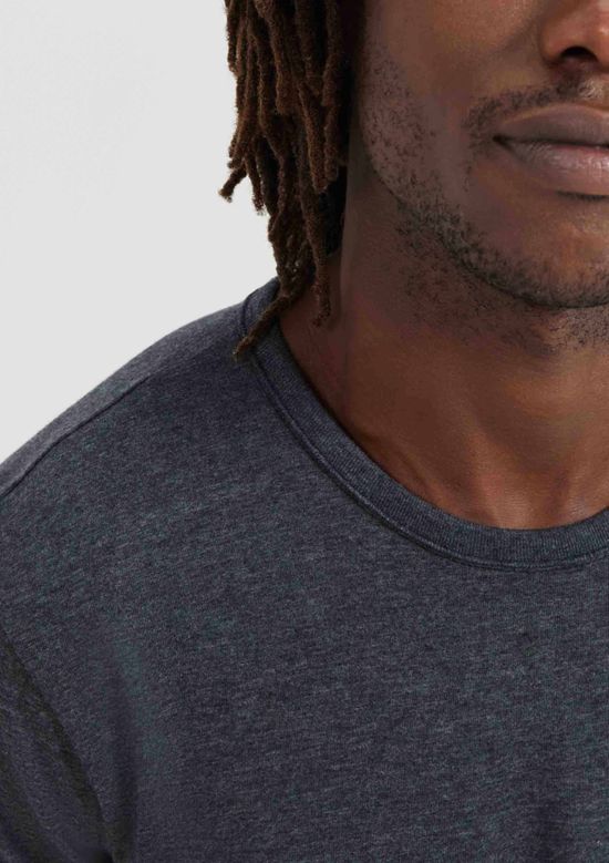 Foto do produto: Camiseta Básica Masculina Manga Curta Slim - Cinza