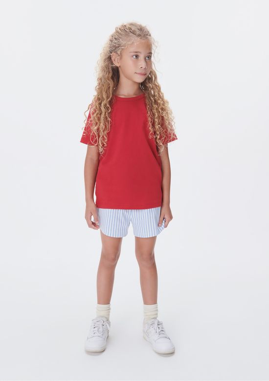 Foto do produto: Camiseta Básica Infantil Unissex Regular - Vermelho