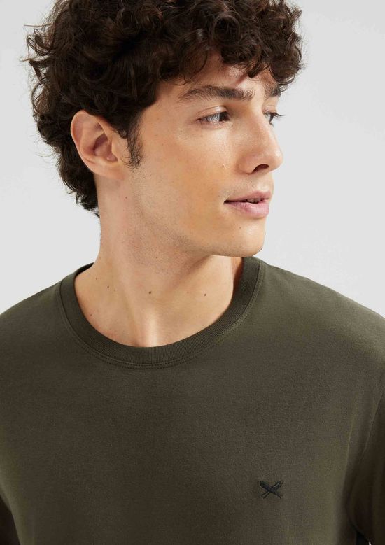 Foto do produto: Camiseta Básica Masculina World Com Bordado - Verde