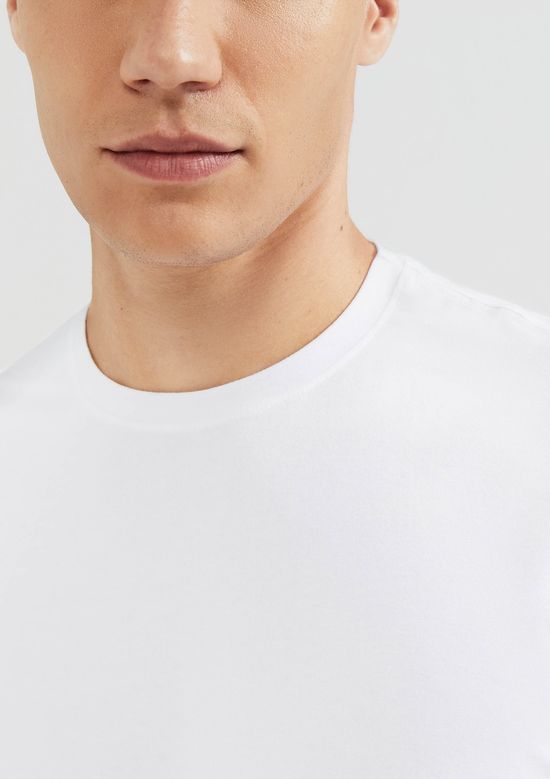 Foto do produto: Camiseta Básica Masculina Manga Curta Slim - Branco