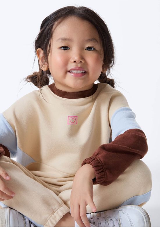 Foto do produto: Conjunto Infantil Toddler Menina Regular Jogger - Nude