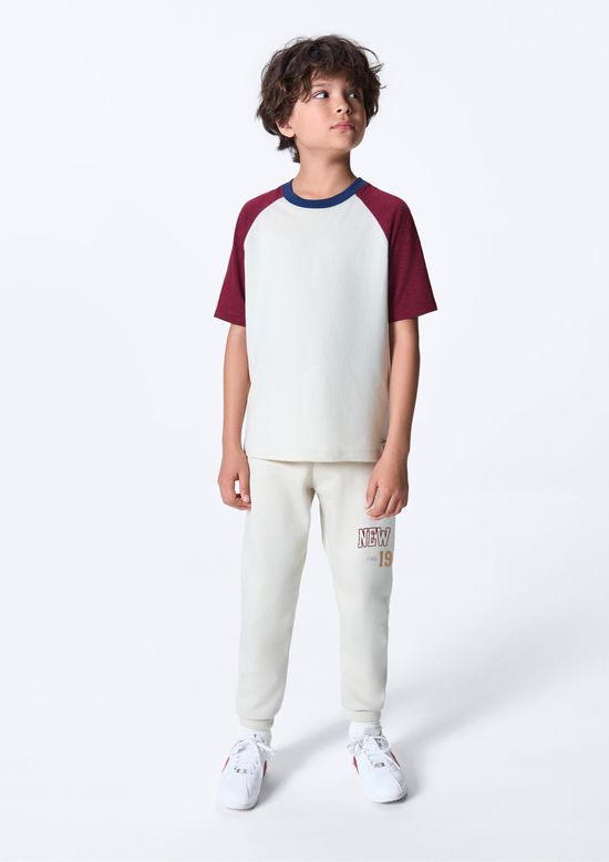 Foto do produto: Calça Infantil Menino Jogger em Moletom Peluciado - Bege