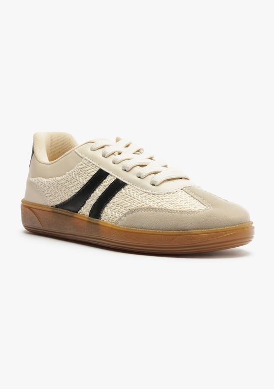 Foto do produto: Tênis Feminino Casual Recortes - Bege