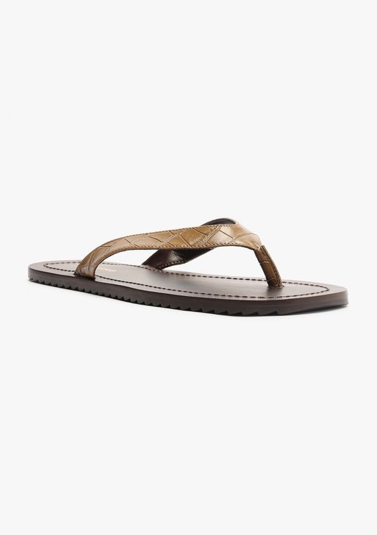 Foto do produto: Chinelo De Dedo Croco - Marrom