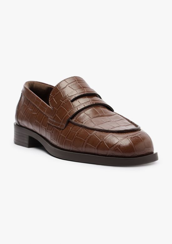 Foto do produto: Mocassim Feminino Croco - Marrom
