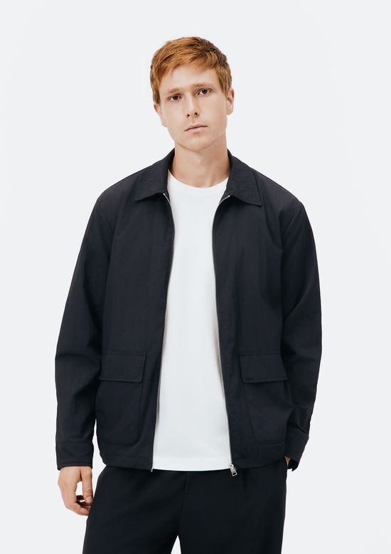 Foto do produto: Jaqueta Masculina com Bolsos Frontal - Preto