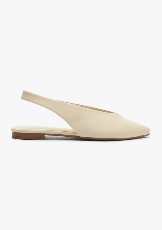 Foto do produto: Sapatilha Slingback Bico Fino - Creme