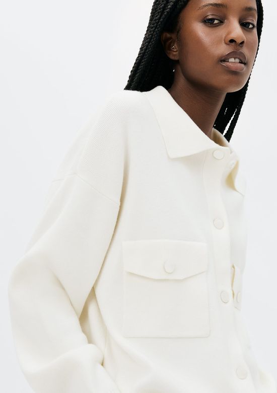 Foto do produto: Cardigã Feminino Em Tricô - Creme