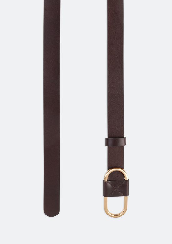 Foto do produto: Cinto Feminino em Couro com Fivela Oval - Marrom