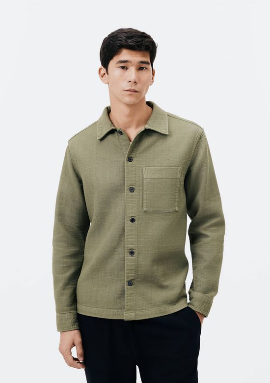 Foto do produto: Camisa Masculina Overshirt com Bolso Frontal - Verde