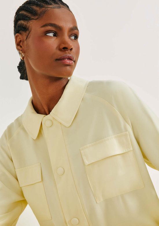 Foto do produto: Casaco Parka Feminino Em Viscose - Amarelo