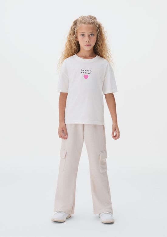 Foto do produto: Conjunto Em Moletom Infantil Menina - Off white