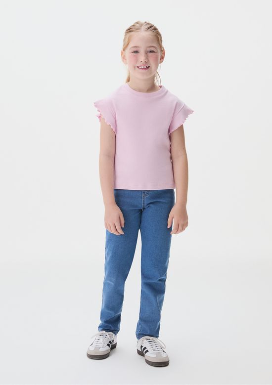 Foto do produto: Blusa Infantil Menina Em Ribana - Rosa