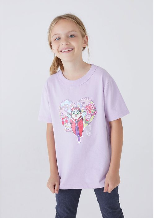 Camiseta Infantil Teen Titans Go Unissex - Lilás