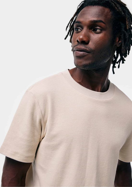 Foto do produto: Camiseta Masculina Manga Curta Texturizada - Bege