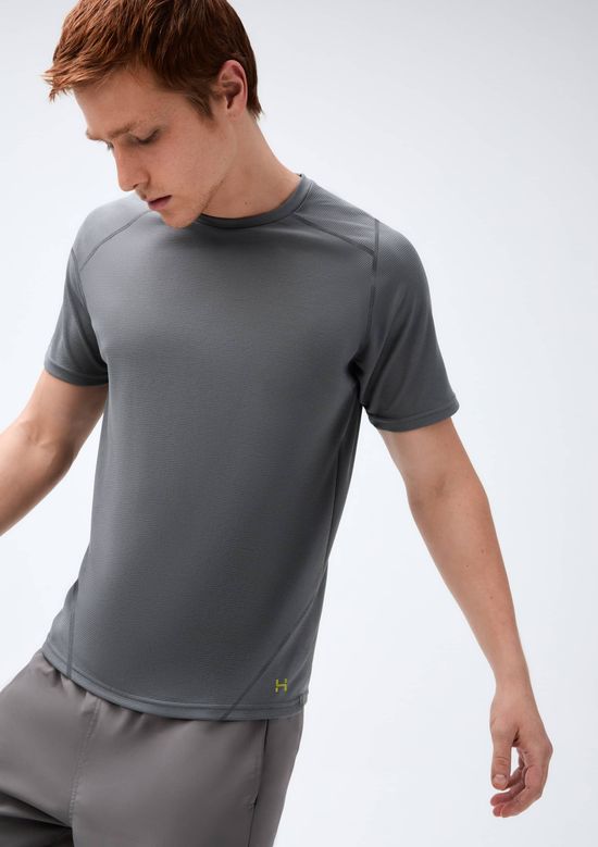 Foto do produto: Camiseta Esportiva Masculina Secagem Rápida - Cinza