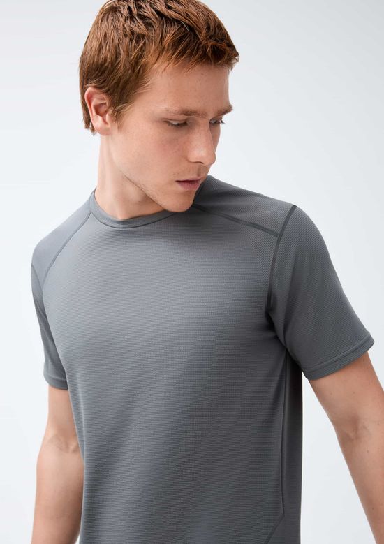 Foto do produto: Camiseta Esportiva Masculina Secagem Rápida - Cinza