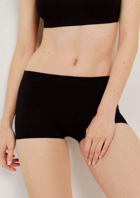 Foto do produto: Calcinha Boyshorts Sem Costura - Preto