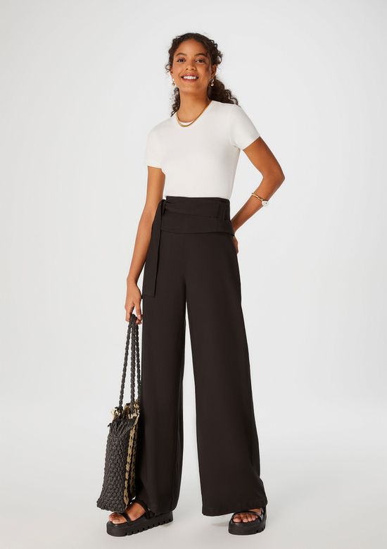 Foto do produto: Blusa Cropped Feminina Manga Curta Em Ribana - Off white