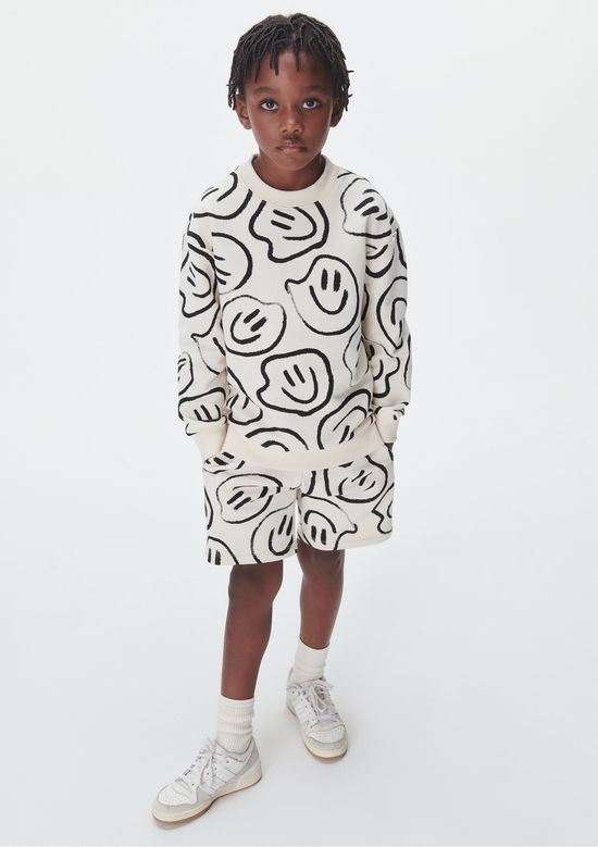 Foto do produto: Blusão Infantil Menino Estampado - Off white