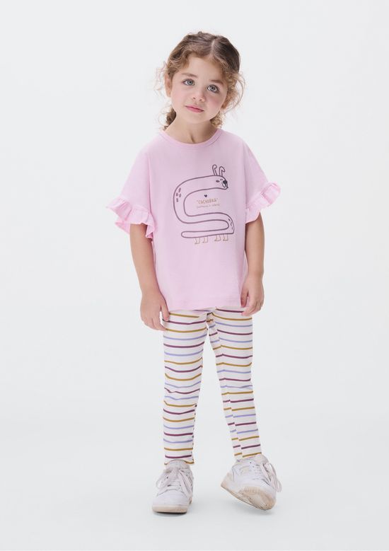 Foto do produto: Conjunto Infantil Menina Estampado - Rosa
