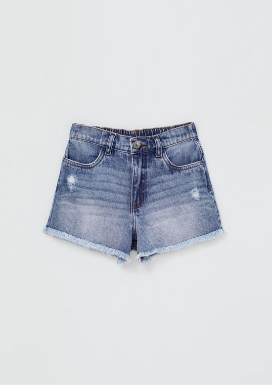 Foto do produto: Shorts Jeans Infantil Menina - Azul