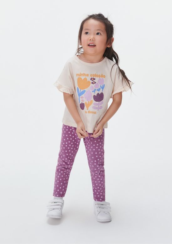 Foto do produto: Conjunto Infantil Menina Estampado - Bege