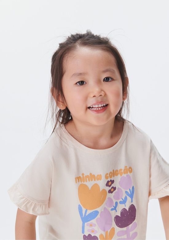 Foto do produto: Conjunto Infantil Menina Estampado - Bege