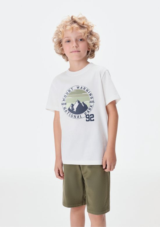 Foto do produto: Conjunto Infantil Menino Curto Com Estampa - Verde