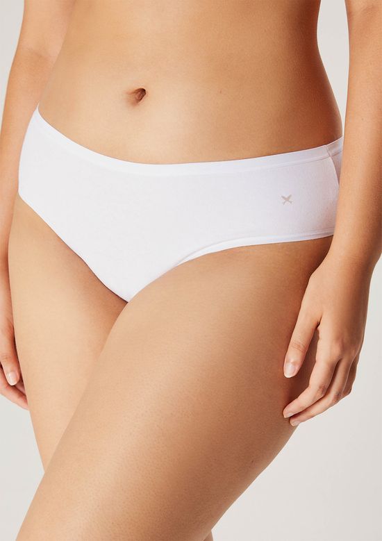 Foto do produto: Calcinha Caleçon Em Algodão - Branco