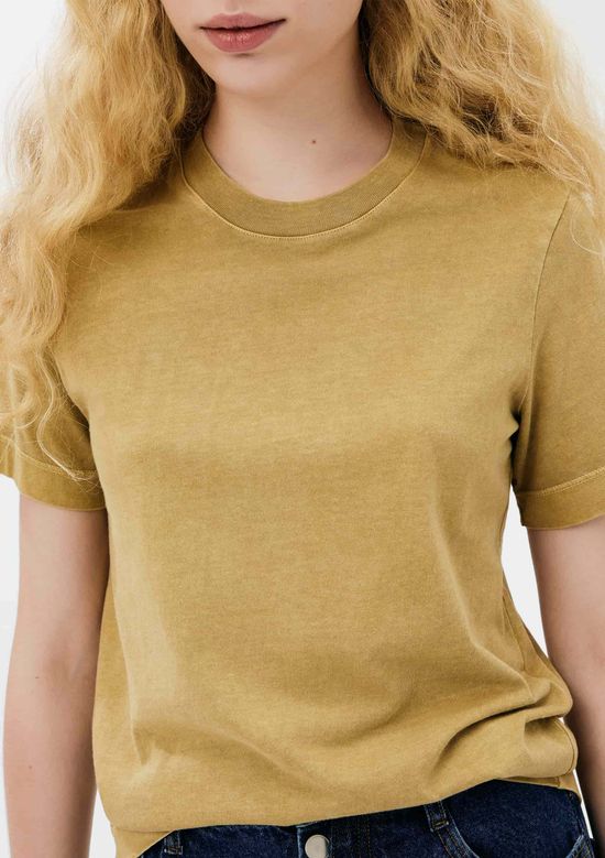 Foto do produto: Camiseta Feminina Manga Curta Super Cotton - Caqui