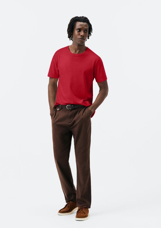 Foto do produto: Camiseta Básica Unissex Manga Curta Regular World - Vermelho