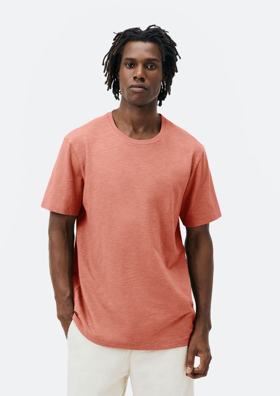 Foto do produto: Camiseta Masculina Comfort Em Malha Flamê - Vermelho