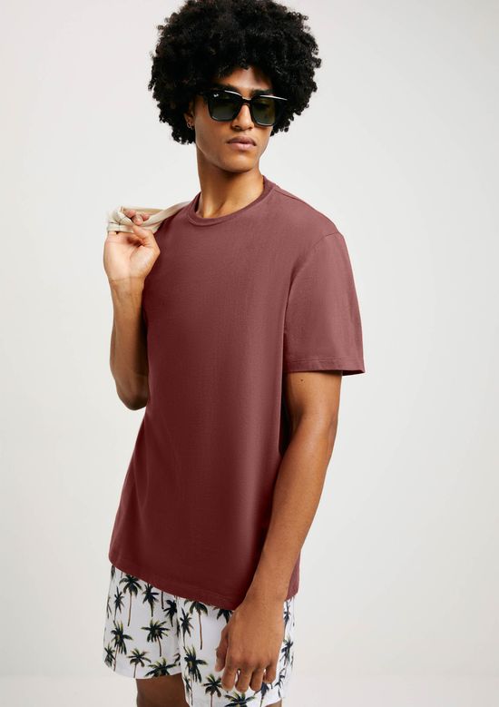 Foto do produto: Camiseta Básica Masculina Comfort Super Cotton - Marrom