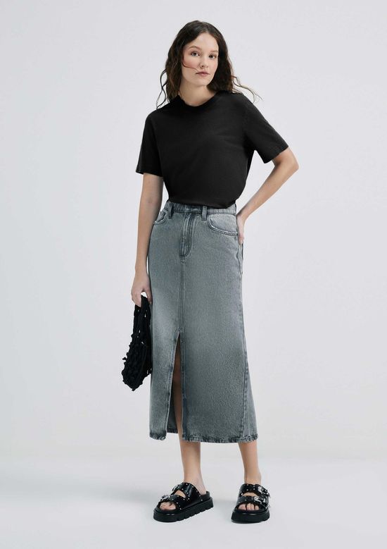 Foto do produto: Camiseta Básica Feminina Estonada Soft - Preto