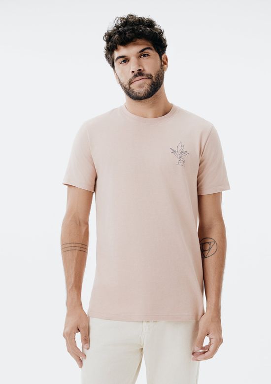 Foto do produto: Camiseta Masculina Manga Curta Com Estampa - Rosa