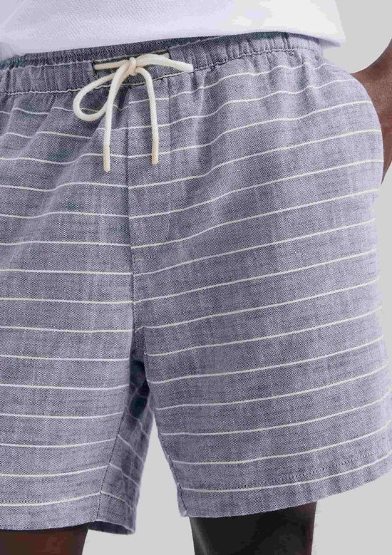 Foto do produto: Bermuda Masculina Jogger Rústica Listrada - Azul