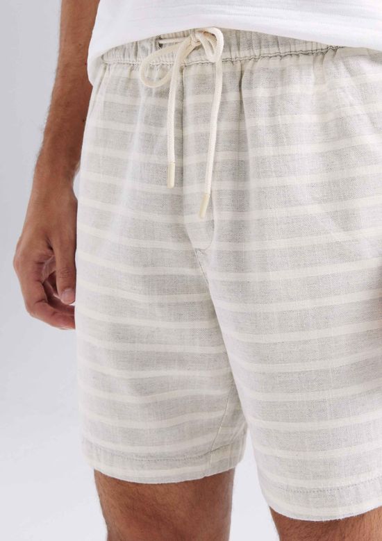 Foto do produto: Bermuda Masculina Jogger Rústica Listrada - Cinza
