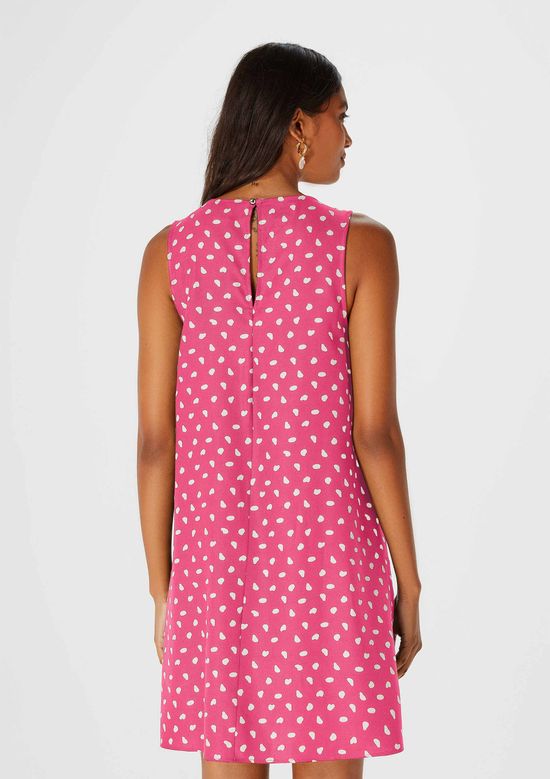 Foto do produto: Vestido Curto Trapézio Estampado - Rosa