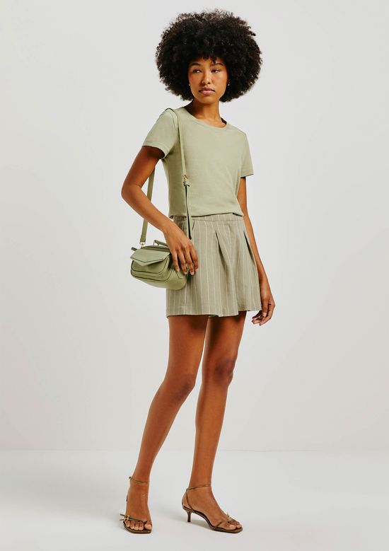 Foto do produto: Camiseta Básica Feminina Slim World - Verde