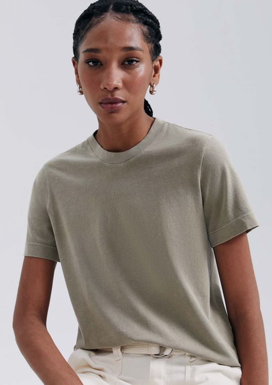 Foto do produto: Camiseta Básica Feminina Estonada Soft - Caqui