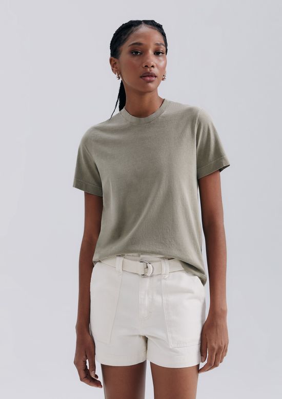 Foto do produto: Camiseta Básica Feminina Estonada Soft - Caqui