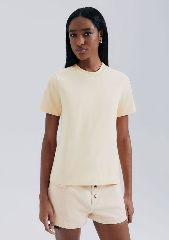 Foto do produto: Camiseta Feminina Manga Curta Super Cotton - Amarelo