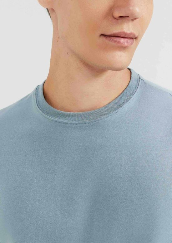 Foto do produto: Camiseta Básica Masculina Comfort Super Cotton - Azul