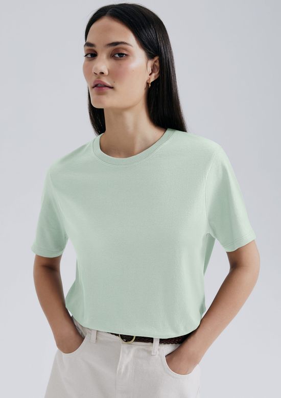 Foto do produto: Blusa Feminina Manga Curta - Verde