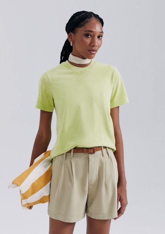 Foto do produto: Camiseta Básica Feminina Estonada Soft - Verde