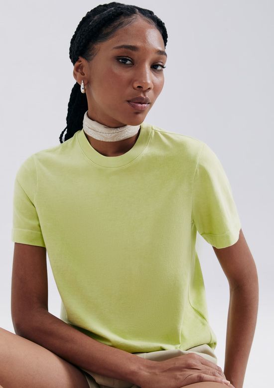 Foto do produto: Camiseta Básica Feminina Estonada Soft - Verde