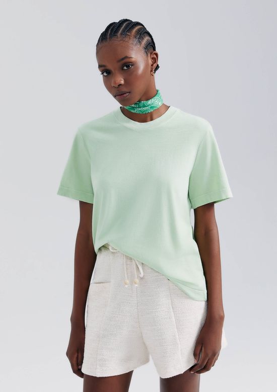 Foto do produto: Camiseta Básica Feminina Estonada Soft - Verde