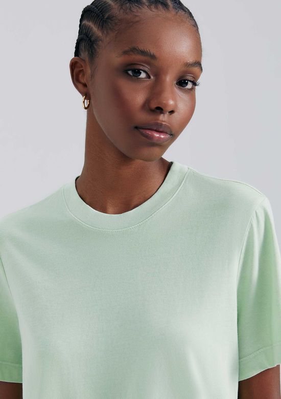 Foto do produto: Camiseta Básica Feminina Estonada Soft - Verde